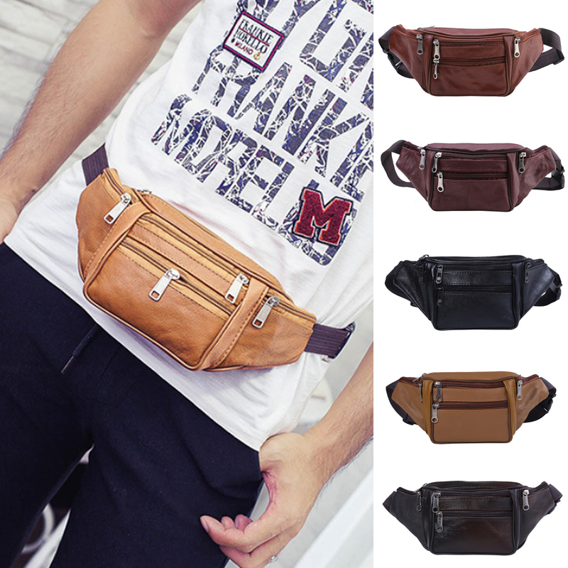 Travel Organizer Men - Moda męska saszetki biodrowe z prawdziwej