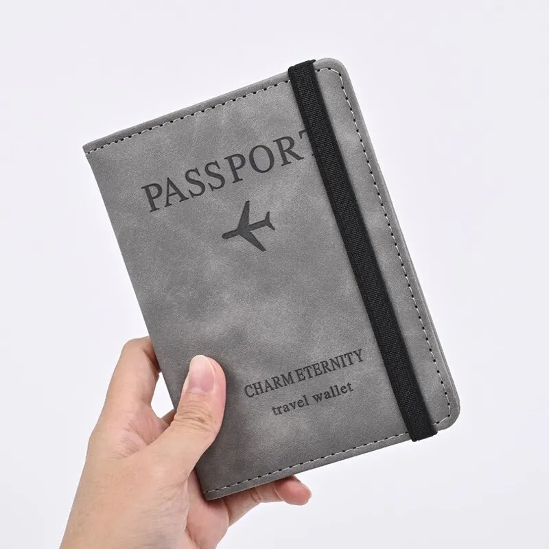 Passport Wallet Rfid - Portfel męski ze skóry PU Torebka