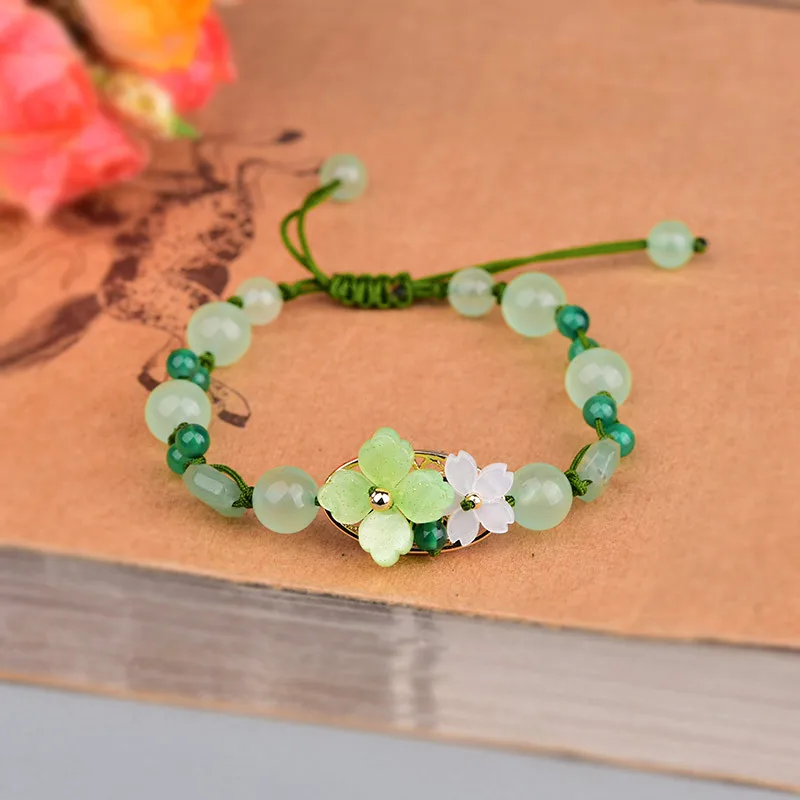 Zielonego jadeitu kwiatowa bra – Bead Bracelet Men recenzja i cena