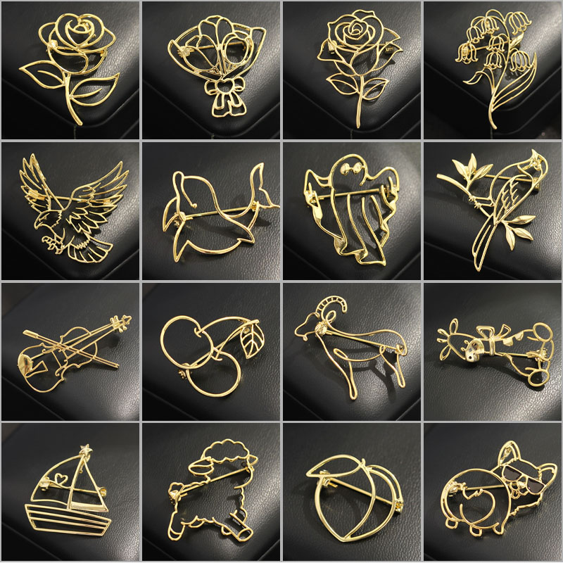 Minimalistyczne ażurowe broszk – Men Accessories Bouquet recenzja i cena