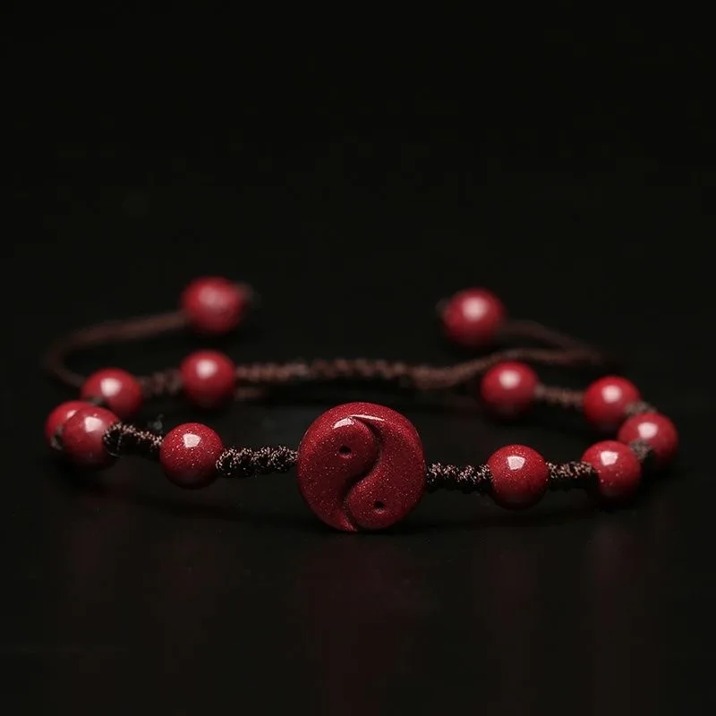 Dostosowane naturalny czerwony – Bead Bracelet Men recenzja i cena