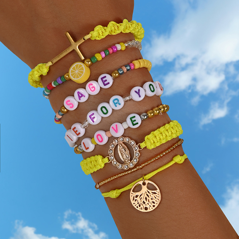 Czeska żółta kreatywna bransol – Men'S Accessories Jewelry Sale recenzja i cena