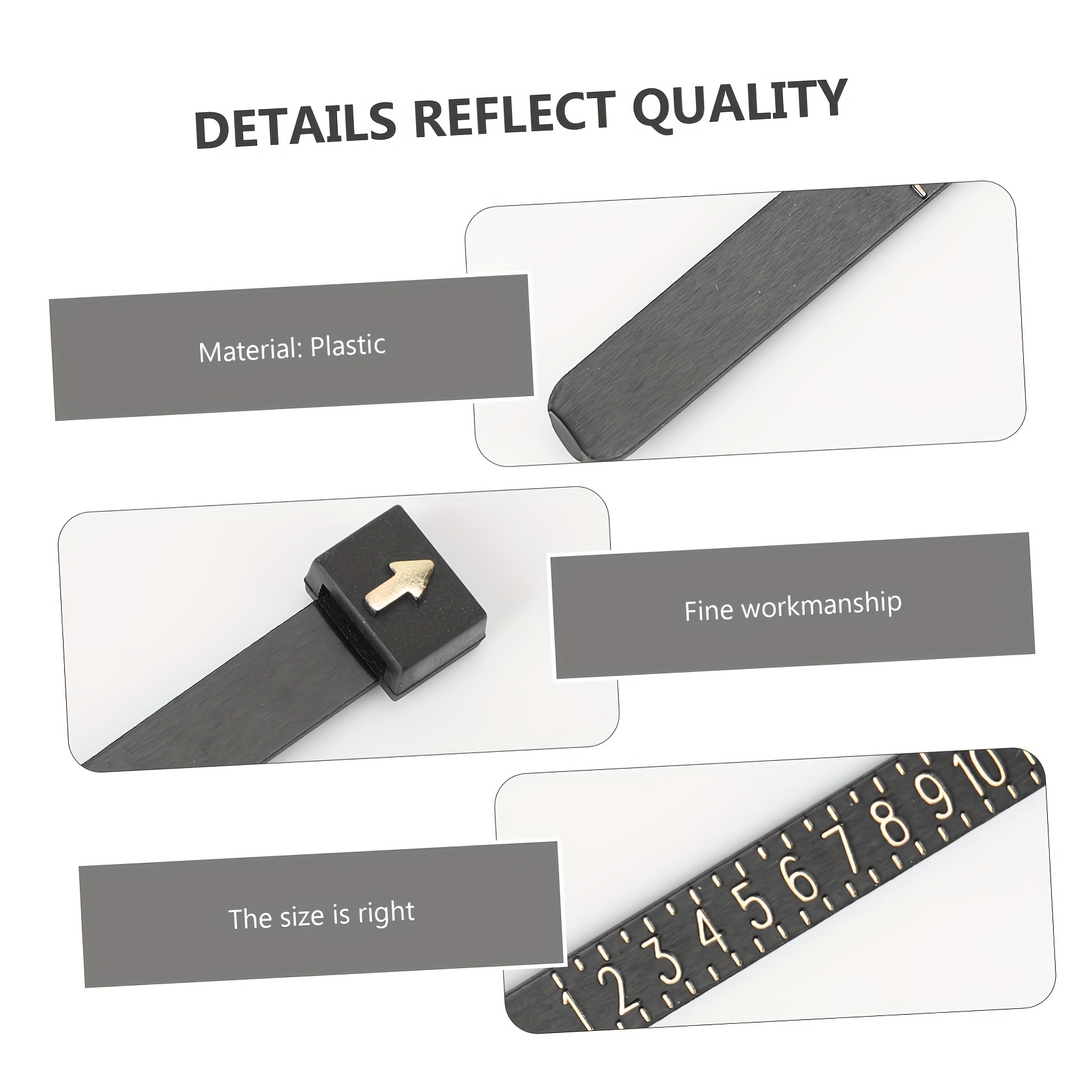 Miernik rozmiaru pierścionków, – Men Accessories Hk recenzja i cena