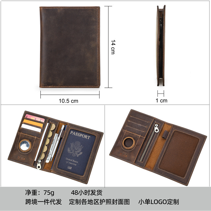 Własne logo Prawdziwa skóra Sm – Passport Wallet Rfid recenzja i cena