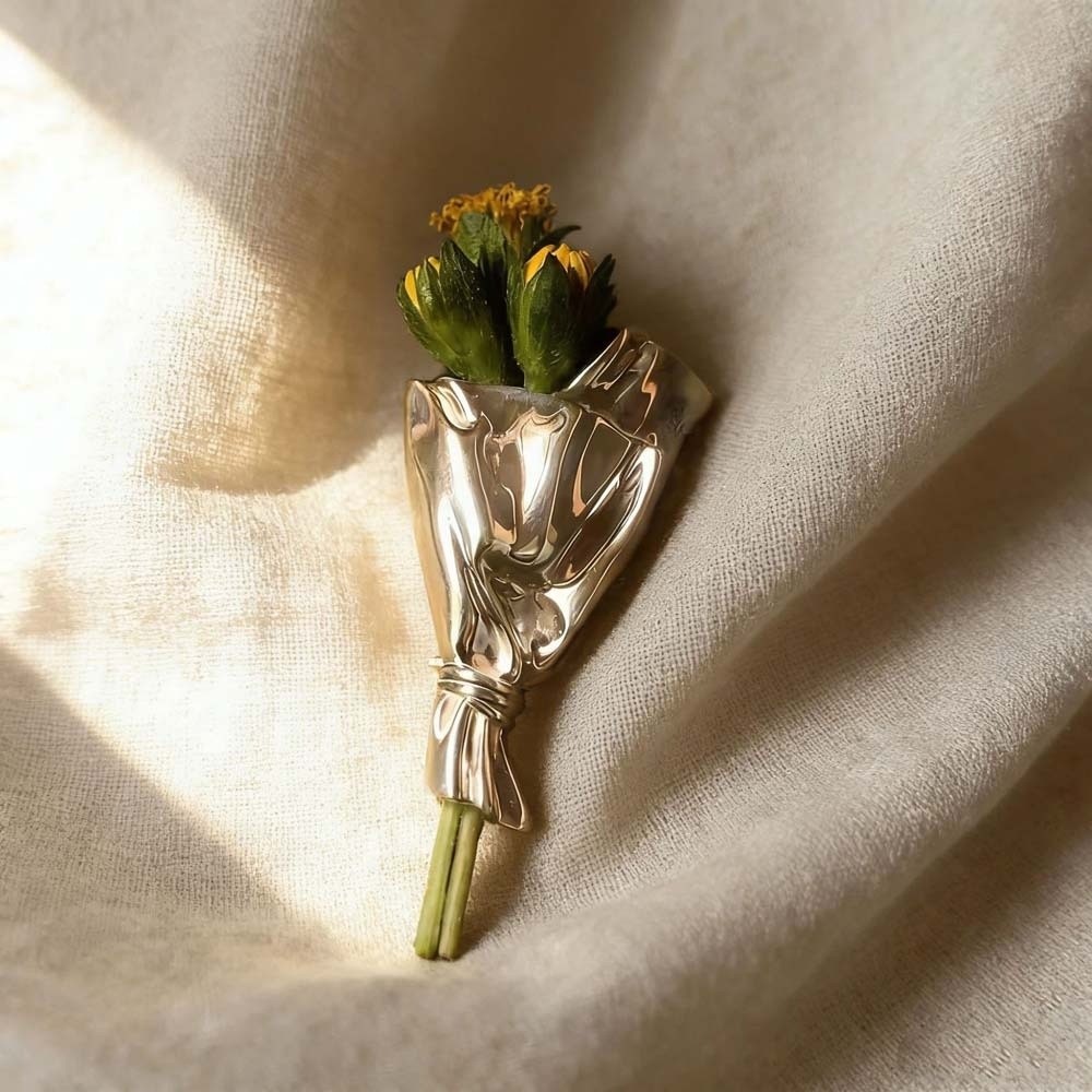 Vintage Broszka z Kwiatem do W – Men Accessories Bouquet recenzja i cena