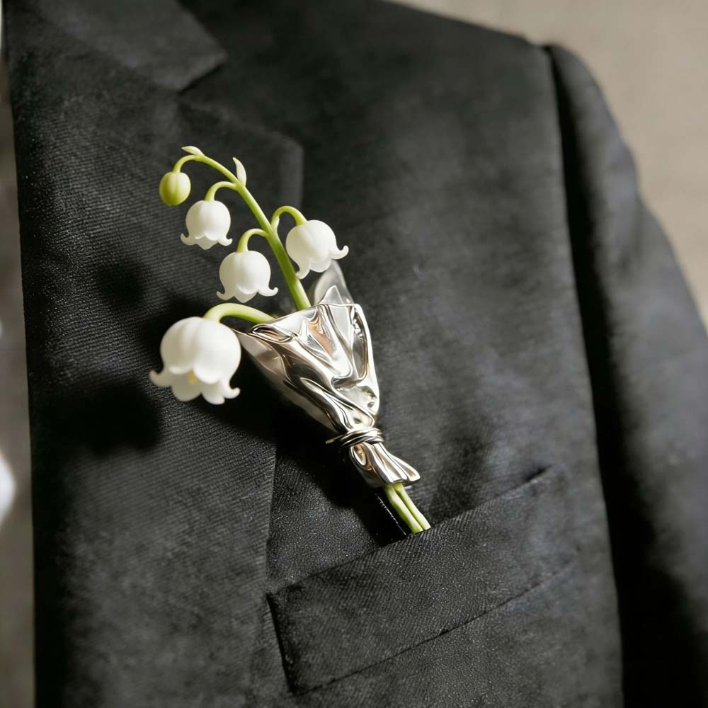 Vintage Broszka z Kwiatem do W – Men Accessories Bouquet recenzja i cena